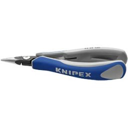KNIPEX KN 34 22 130 - Precision electronics gripping pliers, flat-round