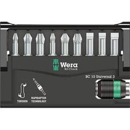 WERA 05056375001 - Bits assortment Bit-Check 10 Universal 3