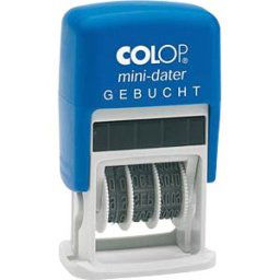 COLOP S160L3 - Stamp, date, ''Gebucht''