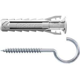 FISCHER BEFESTIGUNGSSYSTEME FD 567840 - Dübel + Rundhaken, SX Plus 10x50 RH K, 2-teilig