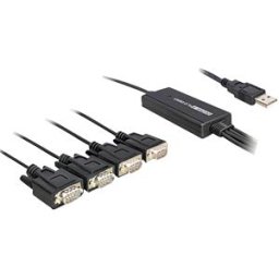 DELOCK 61887 - Delock USB 2.0 > 4 x serial cable adapter