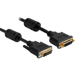 DELOCK 83108 - DVI 24+5 plug/ 24+5 socket cable, 3.0 m