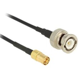 DELOCK 12498 - Antenna Cable BNC Plug > SMB Plug RG-174 3 m