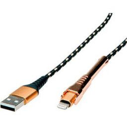 ROLINE GOLD ROLINE 11028923 - Sync and charging cable, USB-A -> Lightning, support, 1.0 m