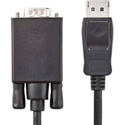 NEDIS N CCGP37300BK20 - Cable, DisplayPort male > VGA male, 2 m, black
