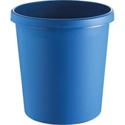 HELIT H61058-34 - Waste paper basket 18 litres, blue