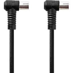 NEDIS N CSGL40120BK30 - Coaxial cable, IEC connector IEC port, 3.00 m, round, black