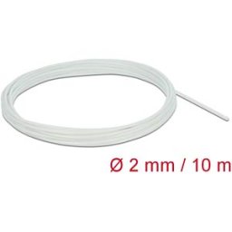 DELOCK 18924 - Fiberglass Sleeving, 10 m x 2 mm, white