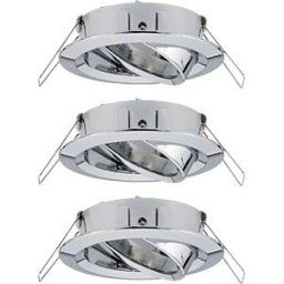 PAULMANN PLM 92488 - Installation frame for recessed spotlights, max. 3x10 W, 50°, ro
