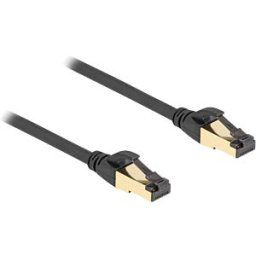 DELOCK 80246 - Patch cable S/FTP, Cat.7 raw cable, 0.3 m, black, industrial / o