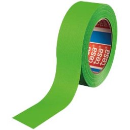 TESA 4671GN-25 - Highlight fabric tape, neon green, 25 mm