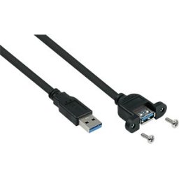 KABELMEISTER KM UK30PAEA030S - USB 3.0 cable, A connector to port, mount, 3.0 m