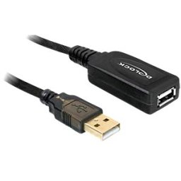 DELOCK 82689 - USB 2.0 cable, a male to a female, 15 m.