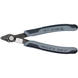 KNIPEX KN 78 71 125 ESD - Side cutters 125 mm, with wire clamp, Super-Knips