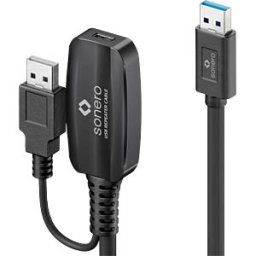 SONERO SON-XU3030-100 - USB 3.0, extension cable, USB-A > USB-C, 10 m