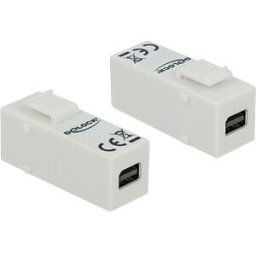 DELOCK 86387 - Keystone Module mini DisplayPort female > mini DisplayPort femal