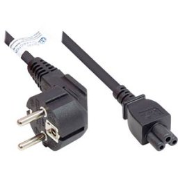 GOOD CONNECTIONS GC P0105-S018 - power cord type E+F CEE 7/7 to C5 , black, 0,75 mm², 1,8 m