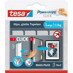 TESA 77722-20 - Powerstrips CLICK, 16 pairs, 7.2 kg