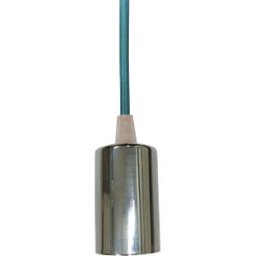 V-TAC VT-3783 - Chrome metal cup pendant Light-blue