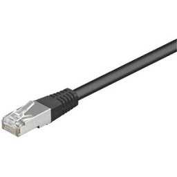FREI PATCHKABEL 2 SW - 2.0 m Cat5e cable, black, RJ45 network cable