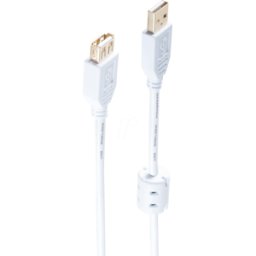 SHIVERPEAKS SHVP 77123-WF - USB 2.0 Cable, A male to A female, 3 m