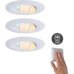 PAULMANN PLM 92999 - Recessed light Calla, 3 x 5,5 W, 550 lm, 2700 - 6500 K, white
