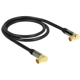 DELOCK 88781 - Connection cable, IEC plug/socket 90°, 1.0 m
