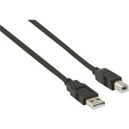 NEDIS N CCGP60100BK20 - USB 2.0 Cable, A male > B male, 2 m, black