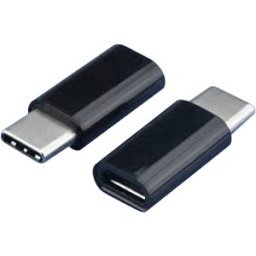 EFB-ELEKTRONIK EFB EBUSBCM-MBF - USB 2.0 adapter, C connector > Micro-B socket, black