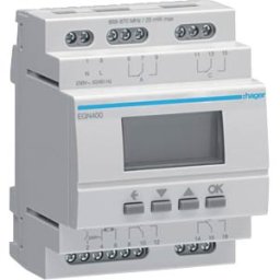 HAGER EGN400 - Digital multifunction timer with Bluetooth, 4-channel