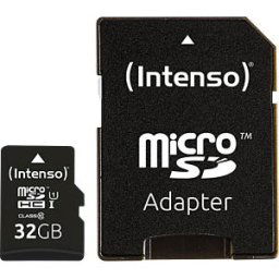 INTENSO 3424480 - microSDHC memory card 32 GB, Intenso class 10, UHS-1