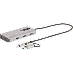 STARTECH.COM ST 167B-USBC - Adapter USB, USB-A/C > 2x HDMI, 3x A sockets