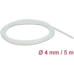 DELOCK 18926 - Fiberglass Sleeving, 5 m x 4 mm, white