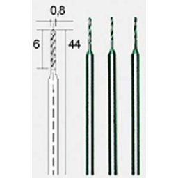 PROXXON 28852 - Twist drill 0.8mm, 3 pieces