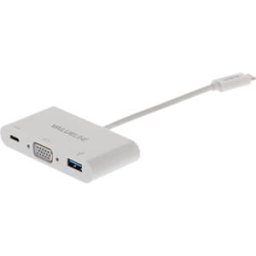 NEDIS N CCGP64760WT02 - USB-AdapterCable, male Type C > USB A, Typ-C, VGA, 0,2 m