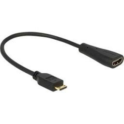 DELOCK 65650 - Delock Cable High Speed HDMI with Ethernet - mini C male > A fem