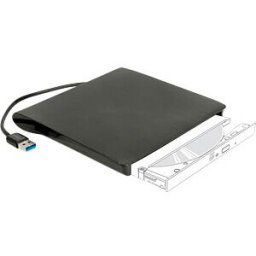 DELOCK 42603 - External Enclosure 5.25 Ultra Slim SATA Drives 9.5 mm, USB A