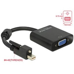 DELOCK 62641 - Mini DP 1.2 plug > VGA jack 25 cm