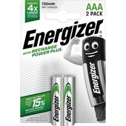 EN RPP 2X700 - Energizer PowerPlus 2x AAA rechargeable batteries, 700 mAh