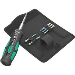 WERA 05075850001 - Torque wrench bit set, 2 - 6 Nm, 1/4'' hexagonal, 7-piece