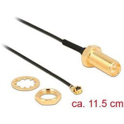 DELOCK 89471 - HF antenna cable, RP-SMA socket > MHF® I plug, 11.5 cm