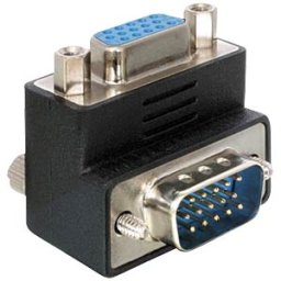 DELOCK 65171 - Right angled VGA plug-socket adapter