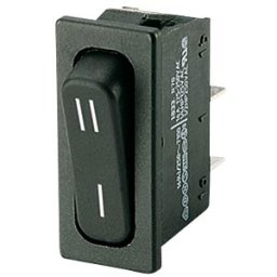 MARQUARDT WIPPE 1833.3307 - Rocker switch, 1-pin, UM, black, I-II