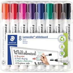 STAEDTLER 351WP8 - Whiteboard marker set, 2 mm, 8 colours