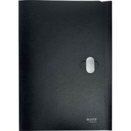 LEITZ 46220095 - Three-flap folder, A4, Recycle, black