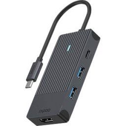 RAPOO UCM-2001 - USB 3.0 4-port hub, 2x A, 2x C, 1x HDMI, PD 100 W