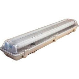 OPTONICA OPT 6737 - LED-Tube-Fixture, 36 W, 3200 lm, 6000 K, 128.5 cm, IP65, 2 flame