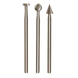 PROXXON 28720 - Precision milling cutter set, Wolfram vanadium steel, 3 pieces