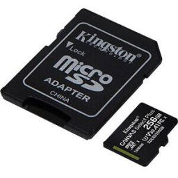 KINGSTON SDCS2/256GB - MicroSDXC memory card, 256 GB, Canvas Select Plus