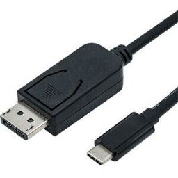 ROLINE 11045845 - Cable, USB-C to DP, 4K 60 Hz, black, connectors 1 m